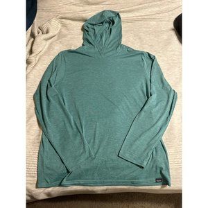 Patagonia Hoodie Mens XL Green Capilene Cool Daily Hooded Shirt Lightweight